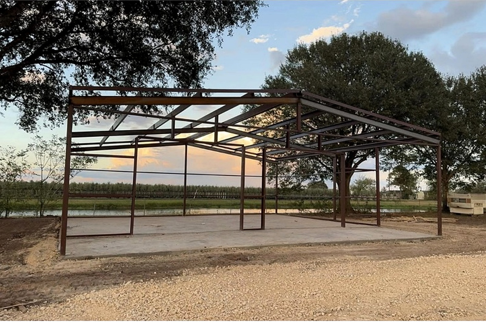 Metal Building Frame Erection